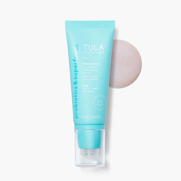 NWT Tula Blurring & Moisturizing Primer - Sheerly Tinted - Luna Fair/Light 1 oz - Picture 1 of 7